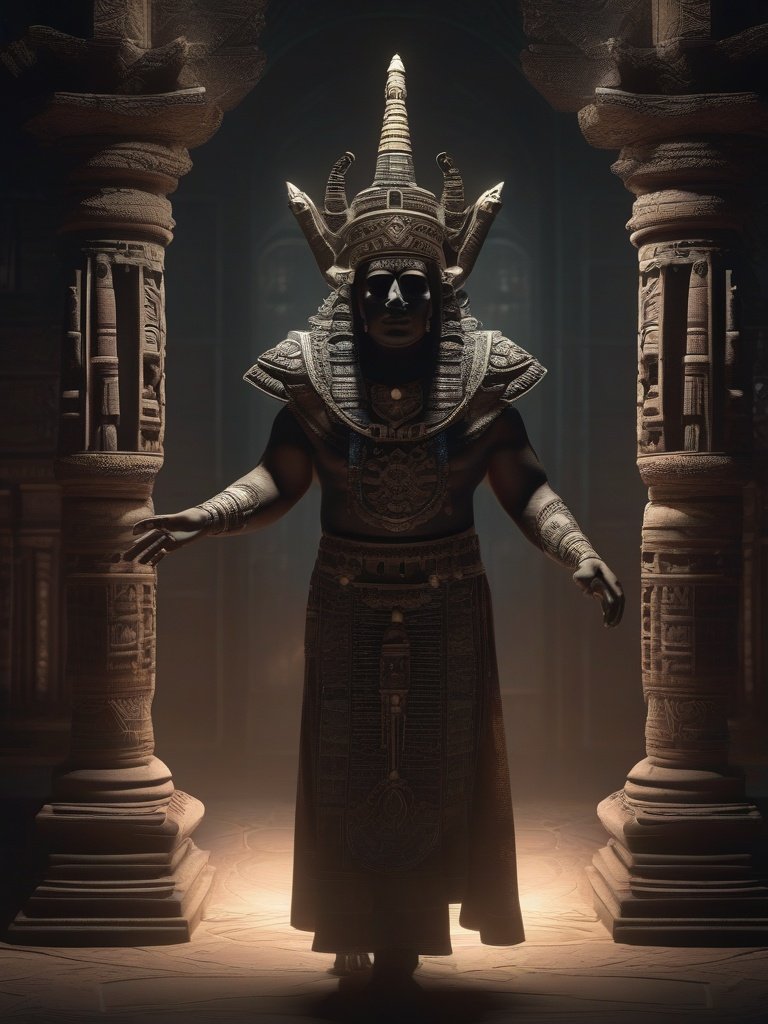 Mesoamerican Demonology — Akbal (Maya): Lord of the Night Sky, associated with the third of the thirteen heavens.