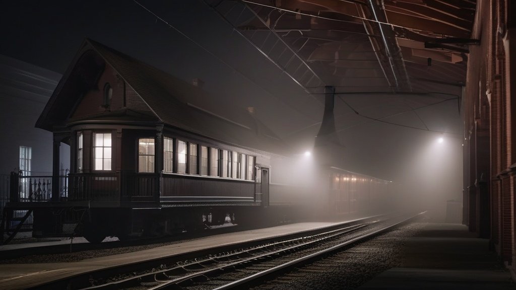 The Ghostly Whistle at the Burlington Railroad Depot
