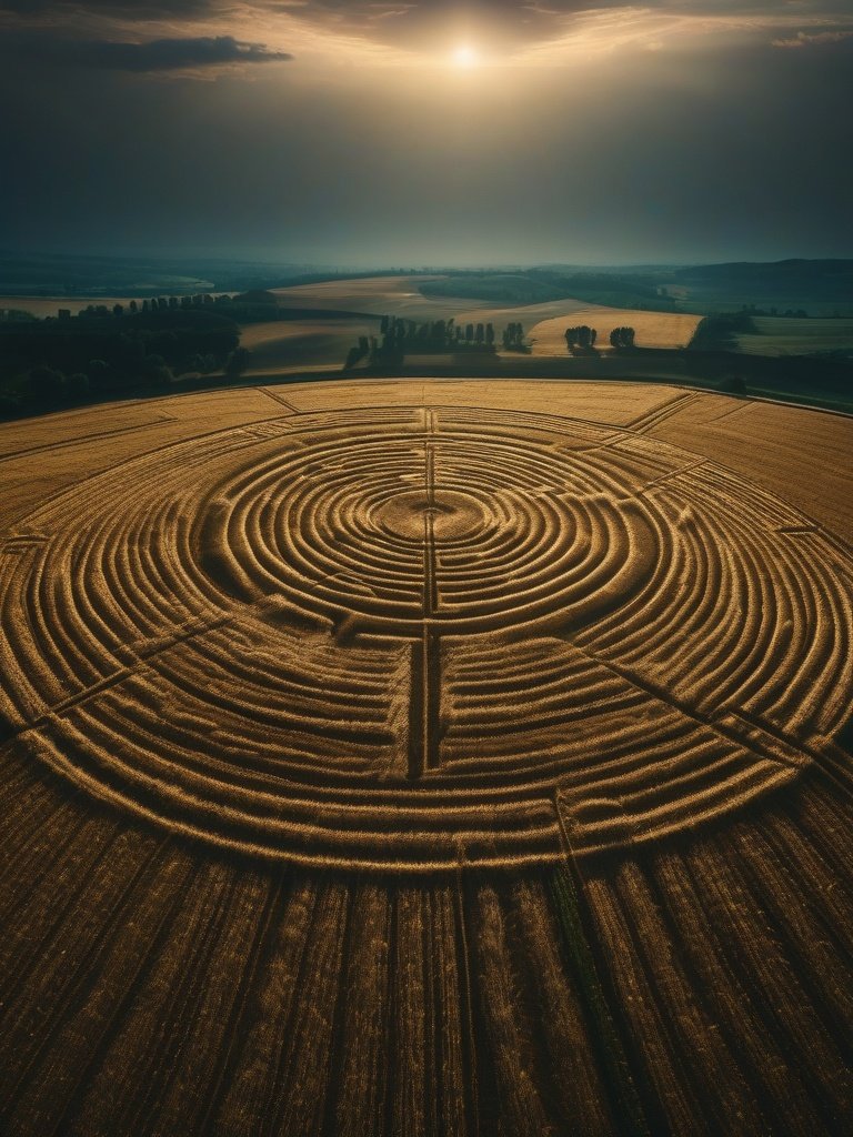 Wheat Crop Circles 1980s