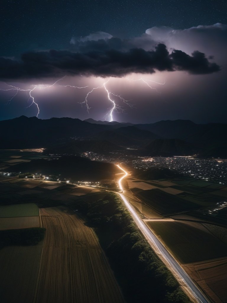 Lightning Storm in Japan 2018