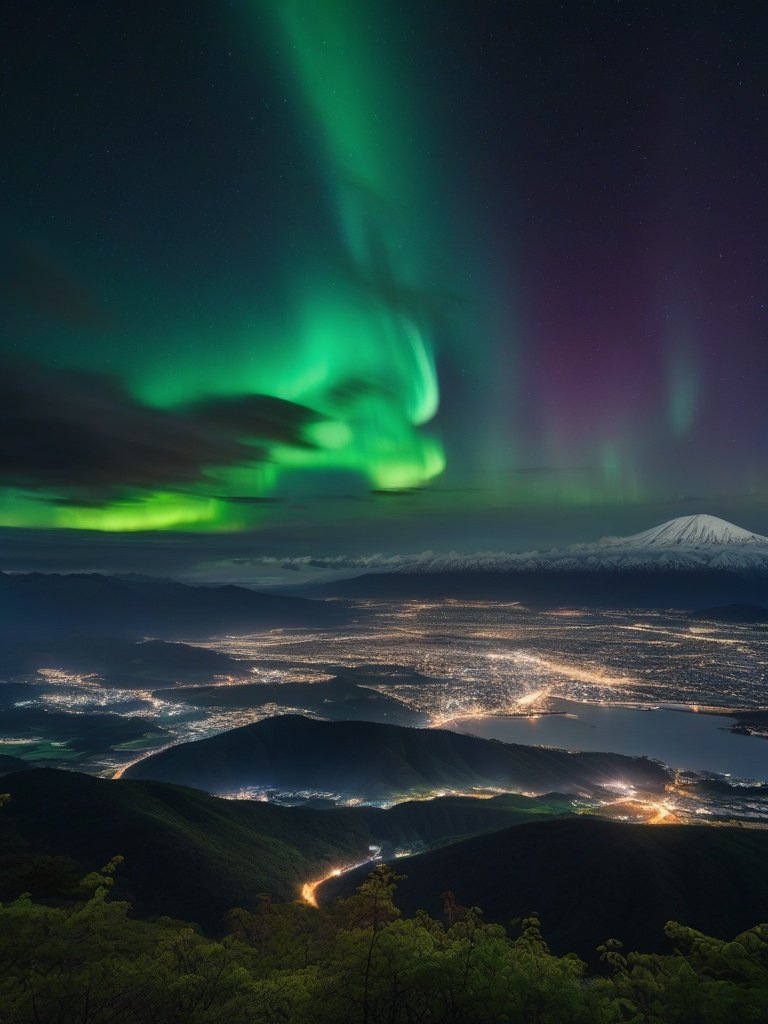 Aurora Borealis over Japan 2019