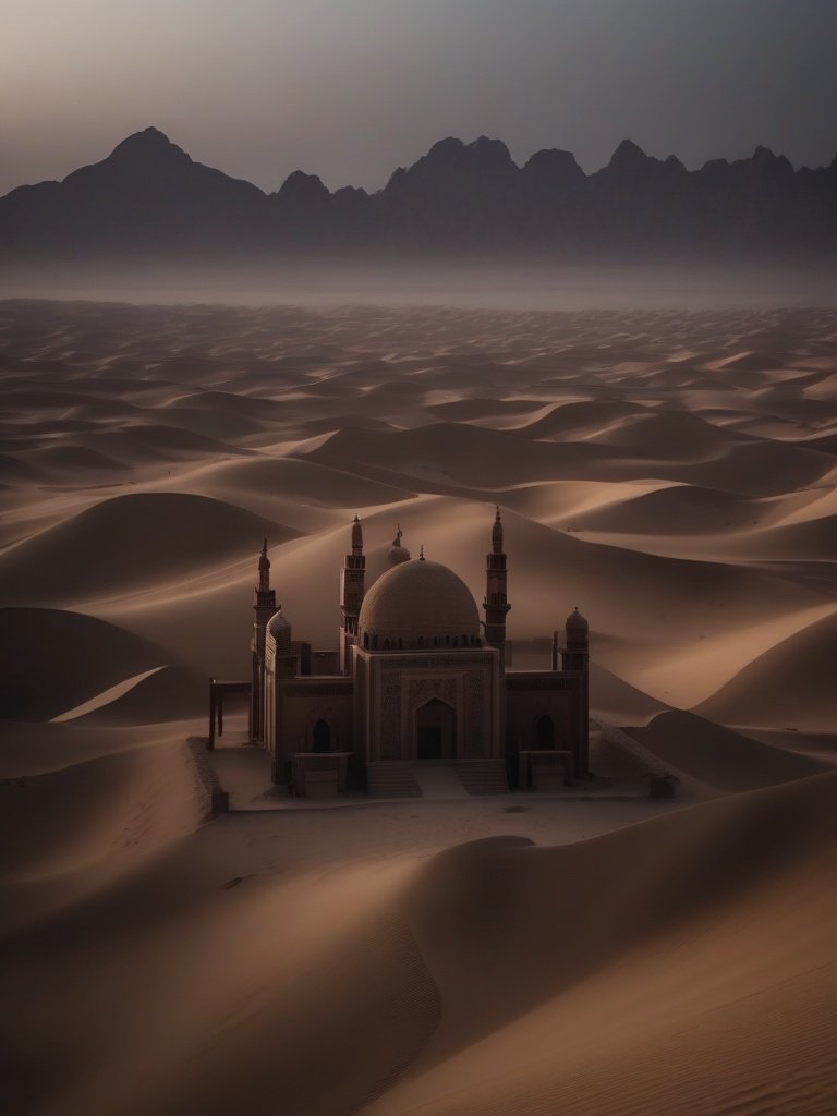 Islamic Mirage in Sinai Desert