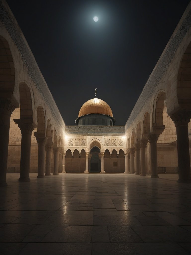 Al-Aqsa Mosque Lights 2004