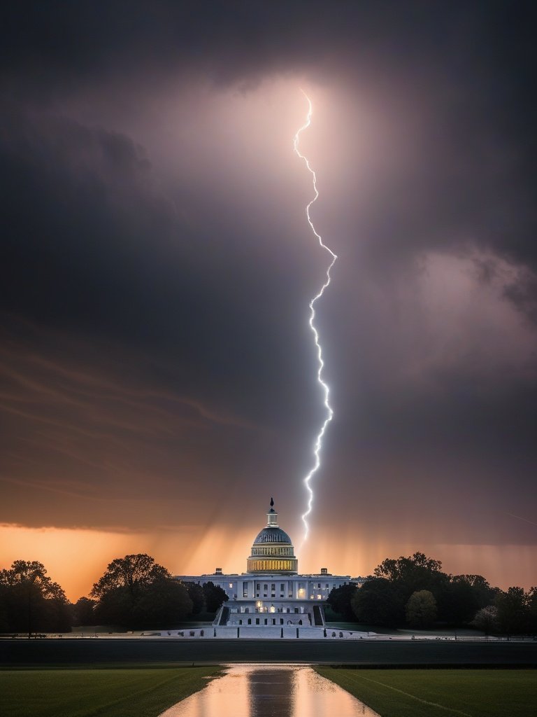 Light in the Sky over Washington D.C.