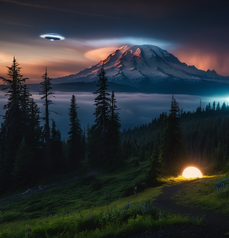 UFO Sighting over Mount Rainier, Washington, | 3am Files